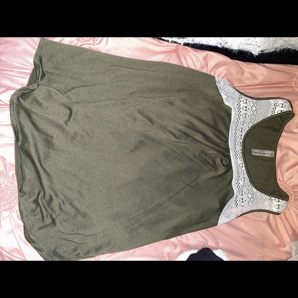 Olive green Small blouse
